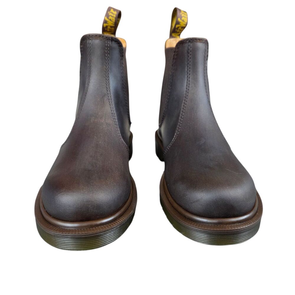 Dr. Martens 2976 Chelsea Boots Gaucho Crazy Horse Brown Size Men's 4, Women's 5 - Picture 2 of 9